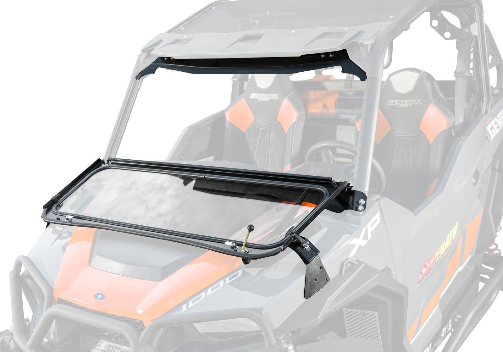 Polaris General XP 1000 Flip-Down Glass Windshield