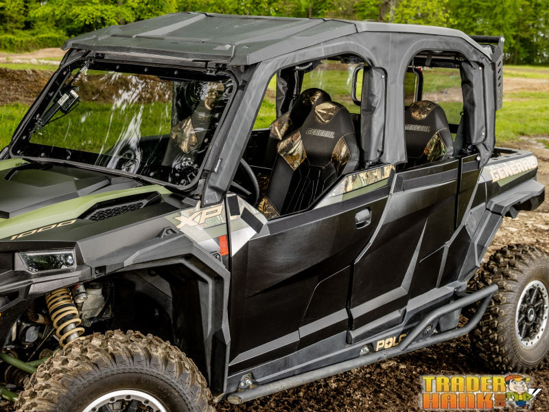Polaris General XP 1000 Primal Soft Cab Enclosure Upper Doors | UTV Accessories - Free shipping