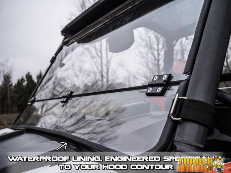 Polaris General XP 1000 Scratch Resistant Flip Down Windshield | Free shipping