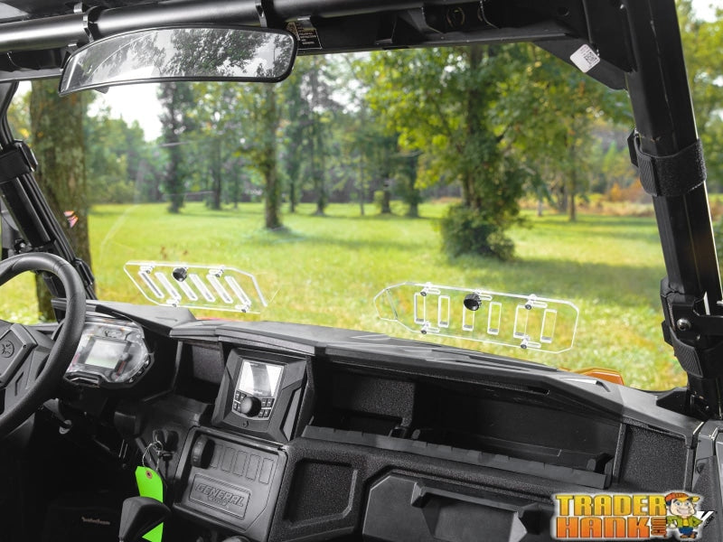 Polaris General XP 1000 Scratch Resistant Vented Full Windshield | Free shipping