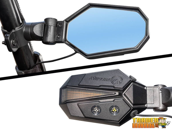 Polaris Lighted Side-View Mirrors | UTV Accessories - Free shipping
