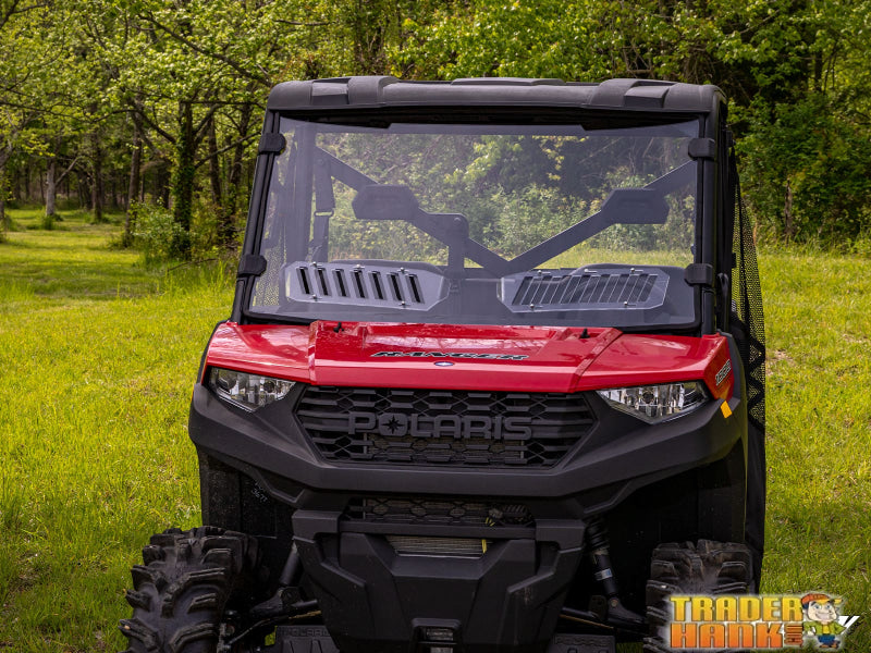 Polaris Ranger 1000 Scratch-Resistant Vented Full Windshield | Free shipping