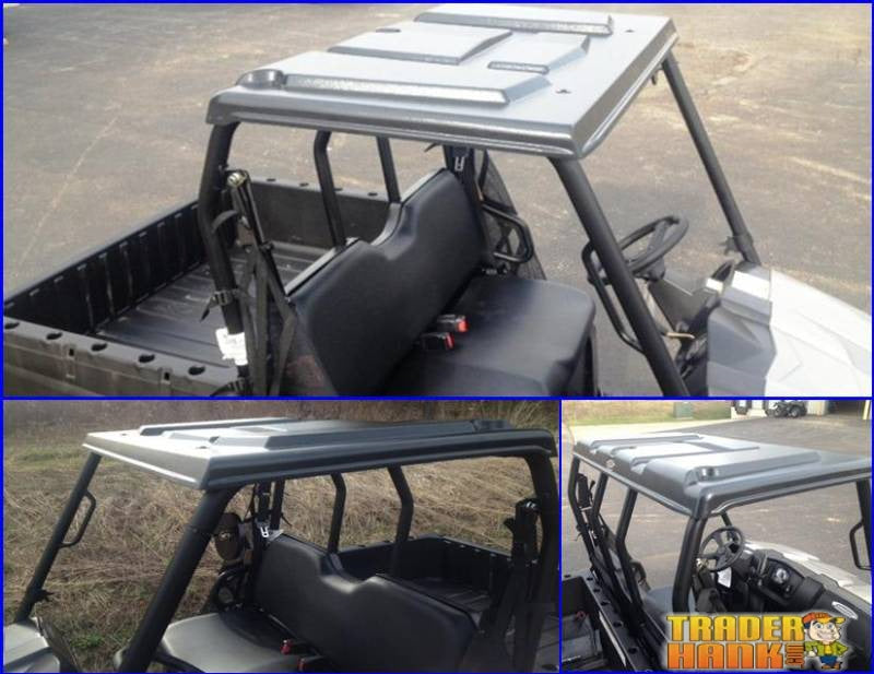 Polaris Ranger 400/500/EV/570/800 Mid-Size Plastic Top 2010-2014 | RANGER-TOP-ROOF-400-500-EV-570-800-MIDSIZE-ROUND-BARS-10-14 - Free 