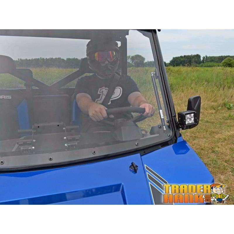 2014-2018 Polaris Ranger 1000 Diesel Scratch Resistant Flip Windshield | SUPER ATV WINDSHIELDS - Free Shipping