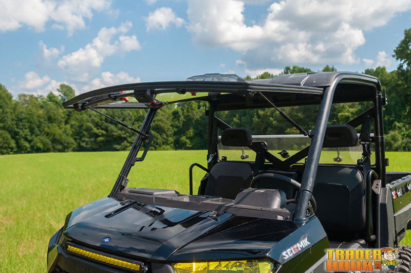 Polaris Ranger 570 Midsize Crew Flip-Up Vented Scratch Resistant Windshield 2015-2022 | 