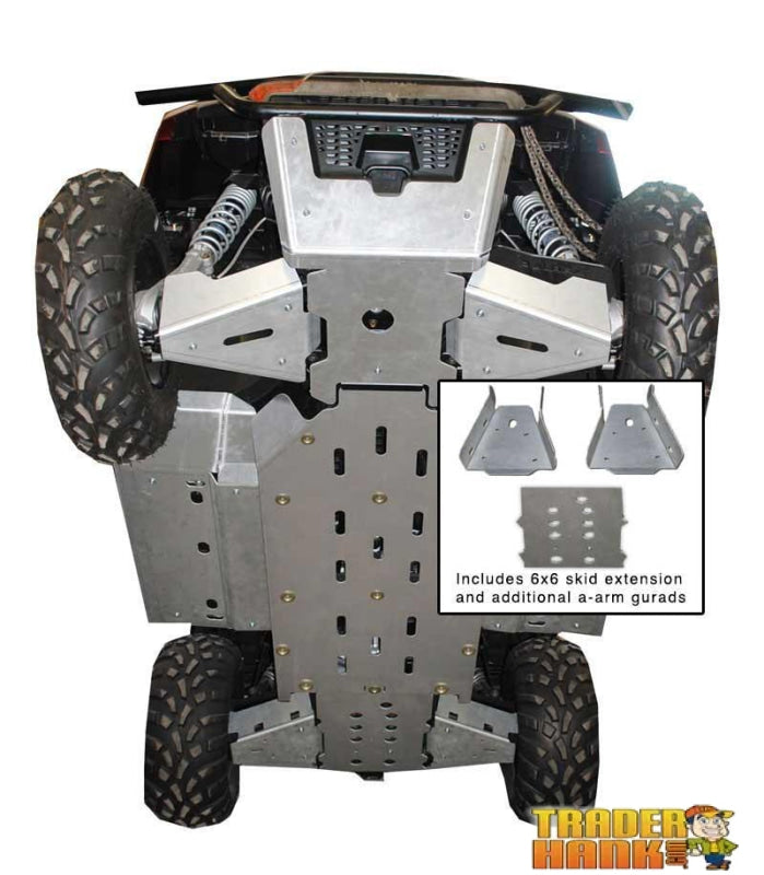 Polaris Ranger 800 6x6 Ricochet 12-Piece Complete Aluminum Skid Plate Set | Ricochet Skid Plates - Free Shipping