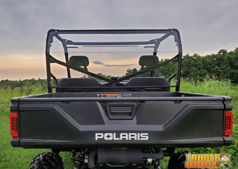 Polaris Ranger Full-Size 570 3-Passenger - Lexan Back Panel w/Vent and Clamp Options | UTV Accessories - Free shipping
