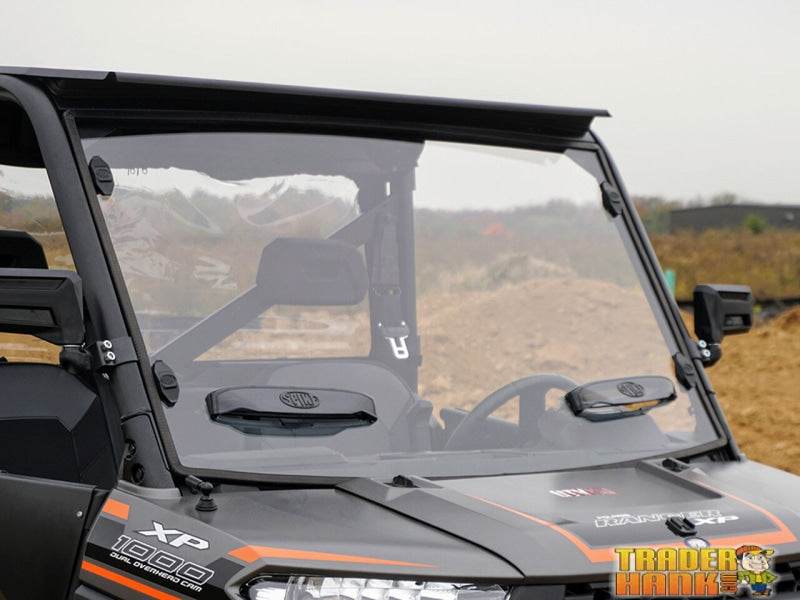 2015-2016 Polaris Ranger Full Size 570 Crew Venting Windshield With Tool-Less-Rapid-Release Mounting System | UTV ACCESSORIES - Free 