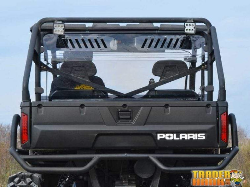 Polaris Ranger Full Size 570 Vented Full Rear Windshield | SUPER ATV WINDSHIELDS - Free Shipping