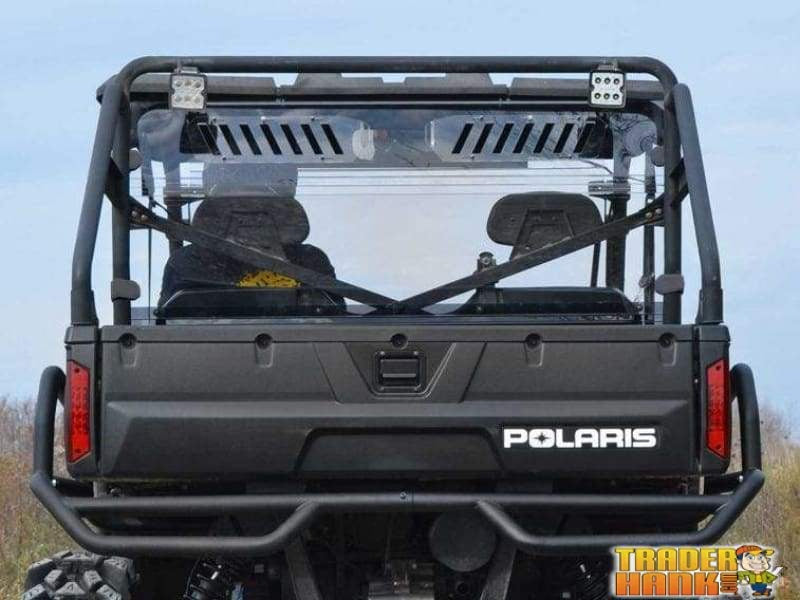 Polaris Ranger 700/800 Vented Full Rear Windshield | SUPER ATV WINDSHIELDS - Free Shipping
