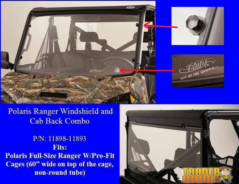 Front and Rear Windshield Combo