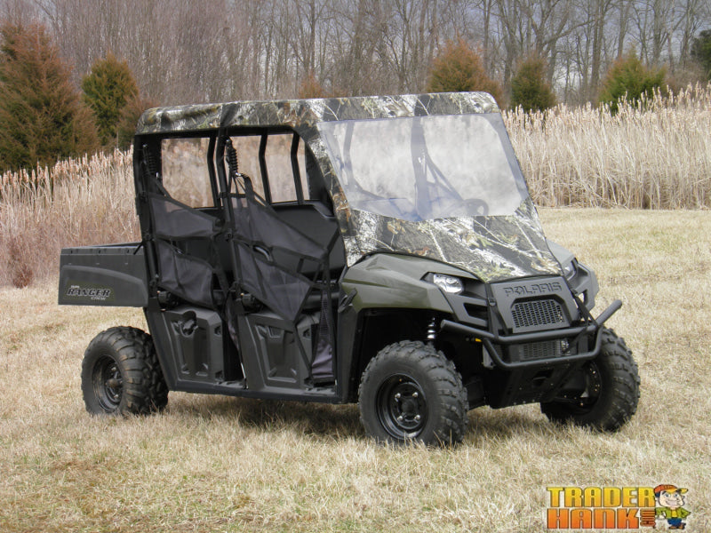 Polaris Ranger Full-Size Crew 570 - 6 Passenger - Vinyl Windshield/Top/Rear Combo | UTV Accessories - Free shipping
