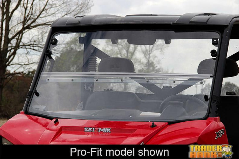 Polaris Ranger Mid-Size 400/500 Round Tube Windshield Versa-Fold (UV Resistant Poly) | UTV ACCESSORIES - Free Shipping
