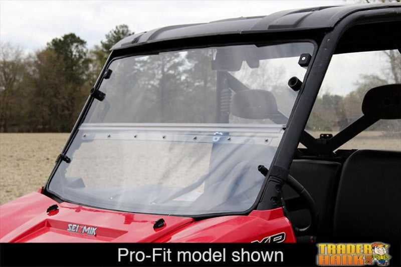 Polaris Ranger Mid-Size 400/500 Round Tube Windshield Versa-Fold (UV Resistant Poly) | UTV ACCESSORIES - Free Shipping