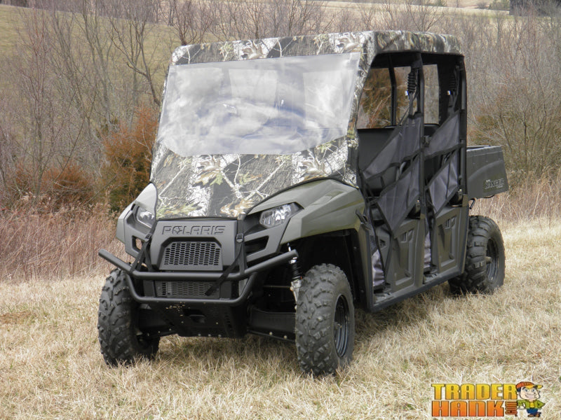 Polaris Ranger Mid-Size Crew - Vinyl Windshield/Top/Rear Combo | UTV Accessories - Free shipping