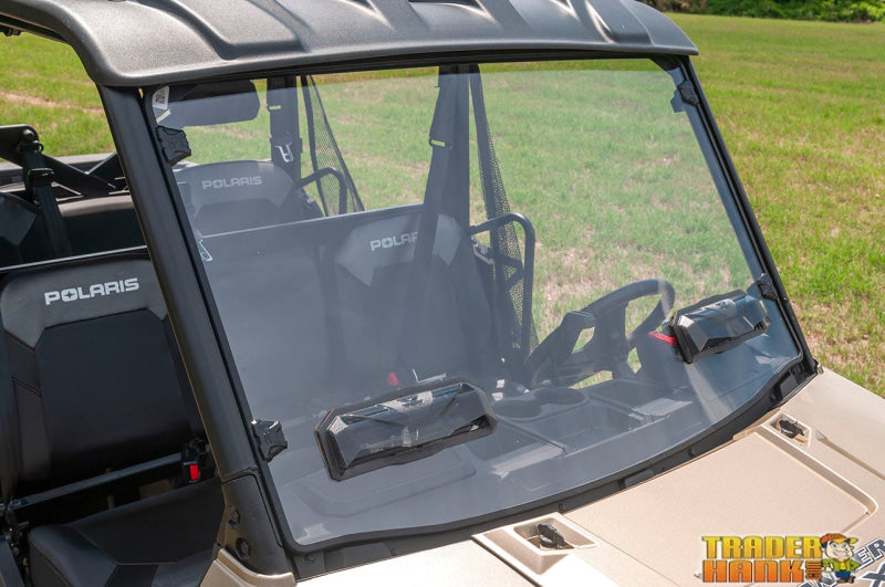 Polaris Ranger Midsize EV/ION/ETX Seizmik Toolless Versa - Vent Hard Coated Front Windshield | Free shipping