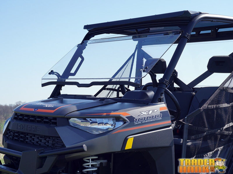 2019+ Polaris Ranger XP 1000 Crew Tilting Scratch Resistant Windshield | UTV ACCESSORIES - Free shipping