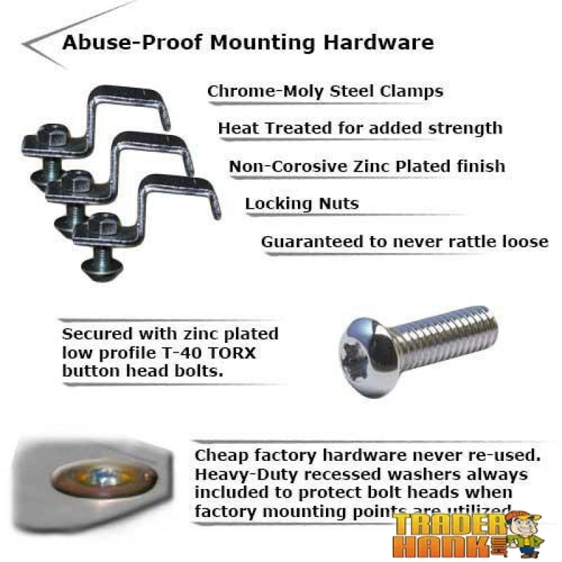 Polaris Ranger XP 570 Ricochet 10-Piece Complete Aluminum or UHMW Skid Plate Set | Free shipping