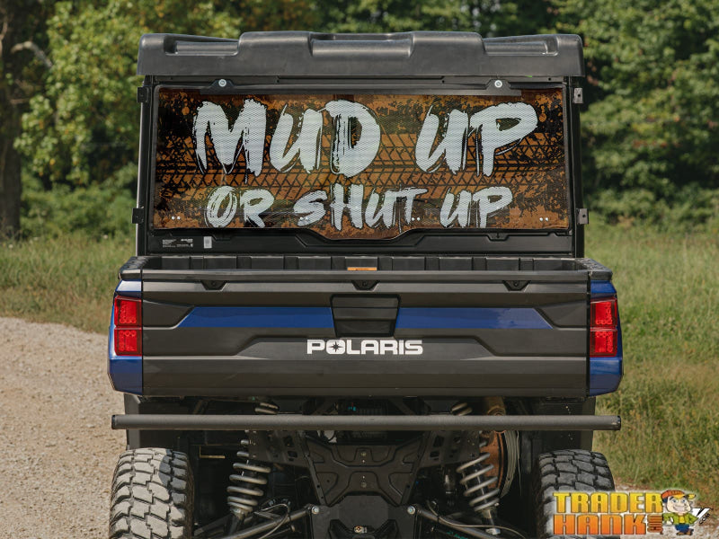 Polaris Ranger XP 570 Scratch-Resistant Rear Windshield | Free shipping
