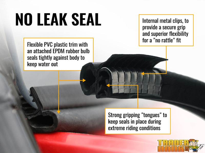 Polaris Ranger XP 570 Scratch Resistant Vented Full Windshield | Free shipping