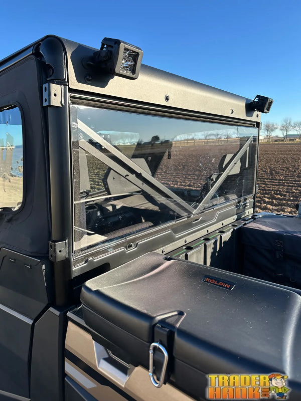 Polaris Ranger XP 570 with Pro-Fit Cage Rear Windshield | Free shipping