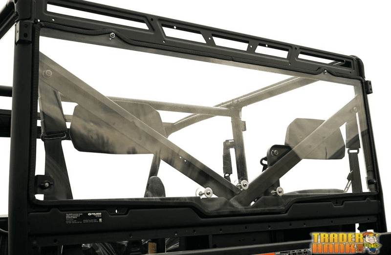 Polaris Ranger XP 800 Hard Rear Windshield 2010-2014 | RANGER-WINDSHIELD-REAR-XP-700-XP-800-FULLSIZE-ROUND-BARS-09-14 - Free shipping