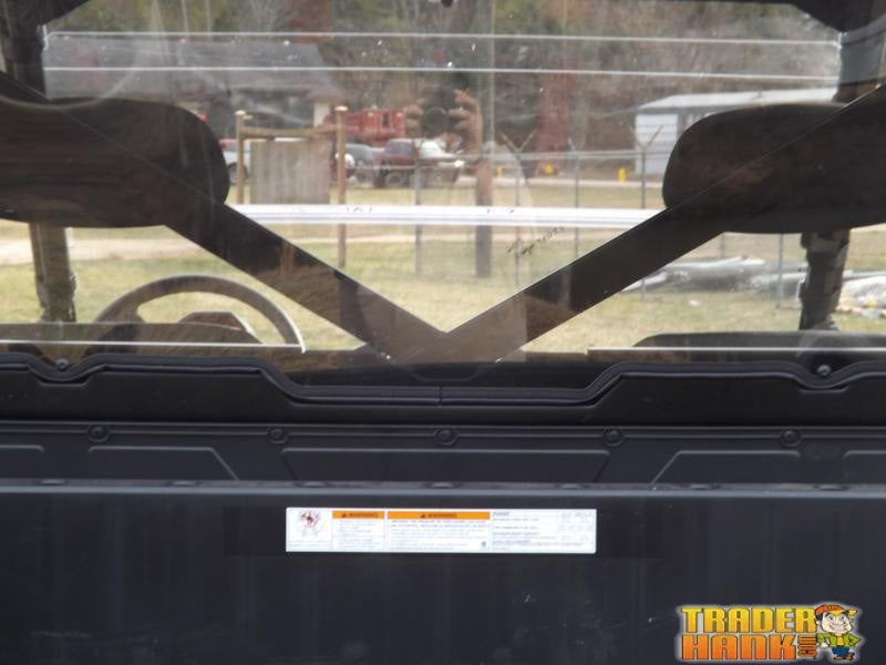 Polaris Ranger 700/800 Rear Windshield 2009-2014 | RANGER-WINDSHIELD-REAR-XP-700-XP-800-FULLSIZE-ROUND-BARS-09-14 - Free shipping