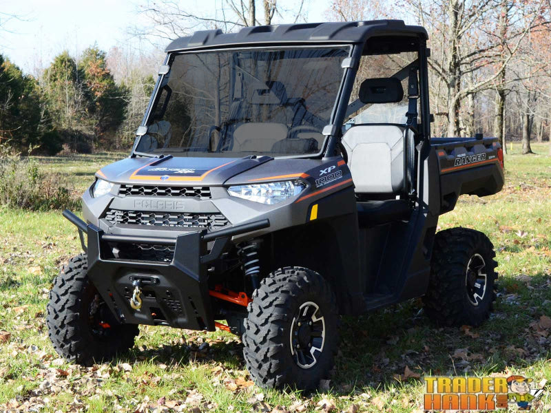 Polaris Ranger XP Kinetic Scratch-Resistant Full Windshield | UTV Accessories - Free shipping