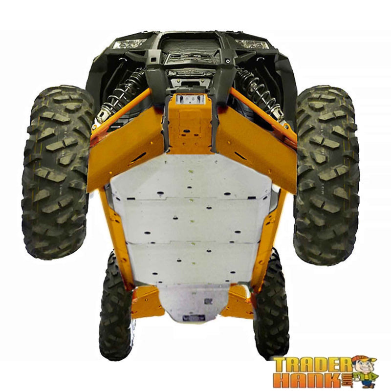 Polaris RZR-4 900 Ricochet 11-Piece Complete Aluminum or UHMW Skid Plate Set | Free shipping