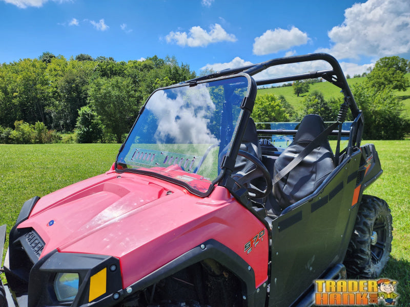 Polaris RZR 570/800/900 - 1 Pc Scratch-Resistant Windshield with Clamp and Vent Options | UTV Accessories - Free shipping