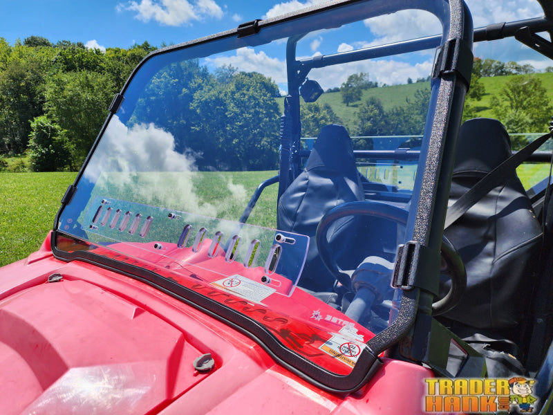 Polaris RZR 570/800/900 - 1 Pc Scratch-Resistant Windshield with Clamp and Vent Options | UTV Accessories - Free shipping