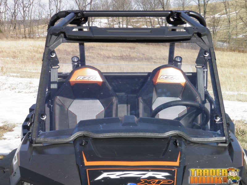 Polaris RZR 900 - 1 Pc Scratch-Resistant Windshield with Clamp and Vent Options | UTV Accessories - Free shipping