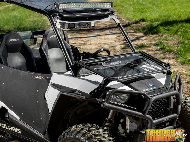 Polaris RZR 900 Flip Down Glass Windshield | Free shipping
