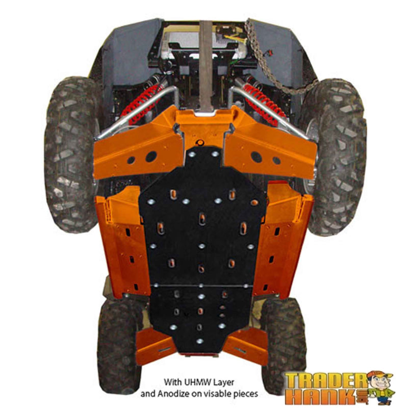 Polaris RZR-S 800 Ricochet 9-Piece Complete Aluminum Skid Plate Set | Free shipping