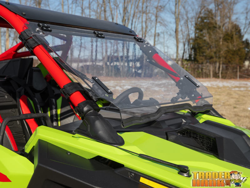 Polaris RZR Turbo R Scratch-Resistant Flip Windshield | UTV Accessories - Free shipping