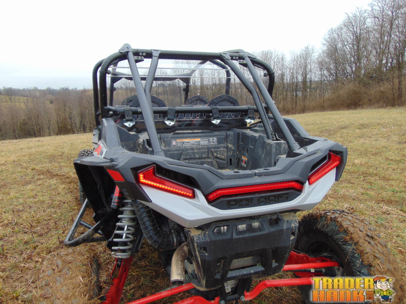 Polaris RZR XP 4 1000/XP 4 Turbo - 1 Pc Lexan Back Panel w/Clamp and Vent Options | UTV Accessories - Free shipping