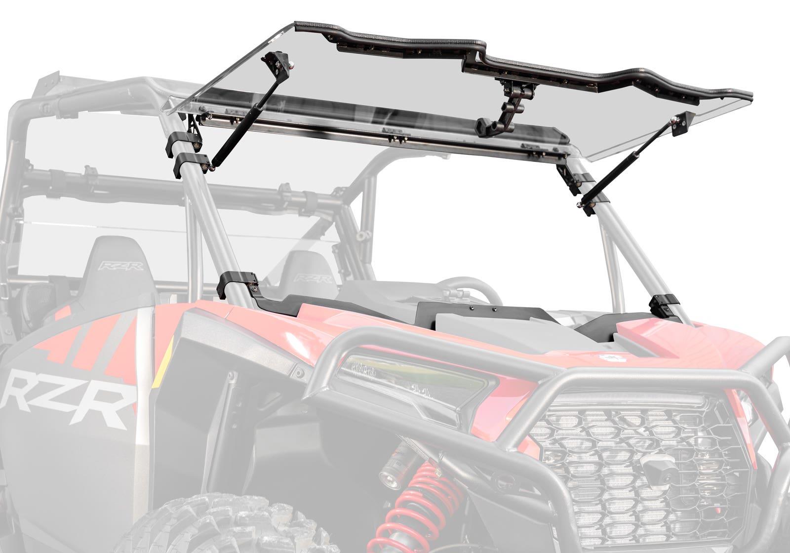 Polaris RZR XP Scratch-Resistant Flip Windshield