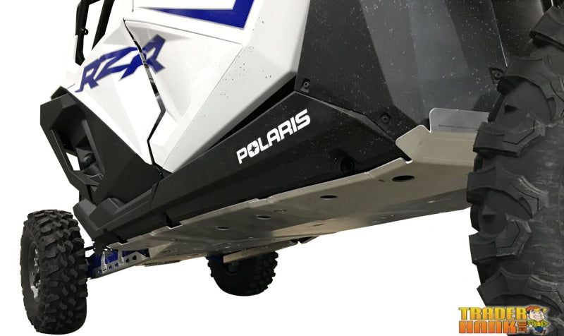 Polaris RZR XP Pro 4 Ricochet 11-Piece Complete Aluminum or 13 Piece UHMW Skid Plate Set | Polaris RZR 1000 Skid Plates - Free Shipping