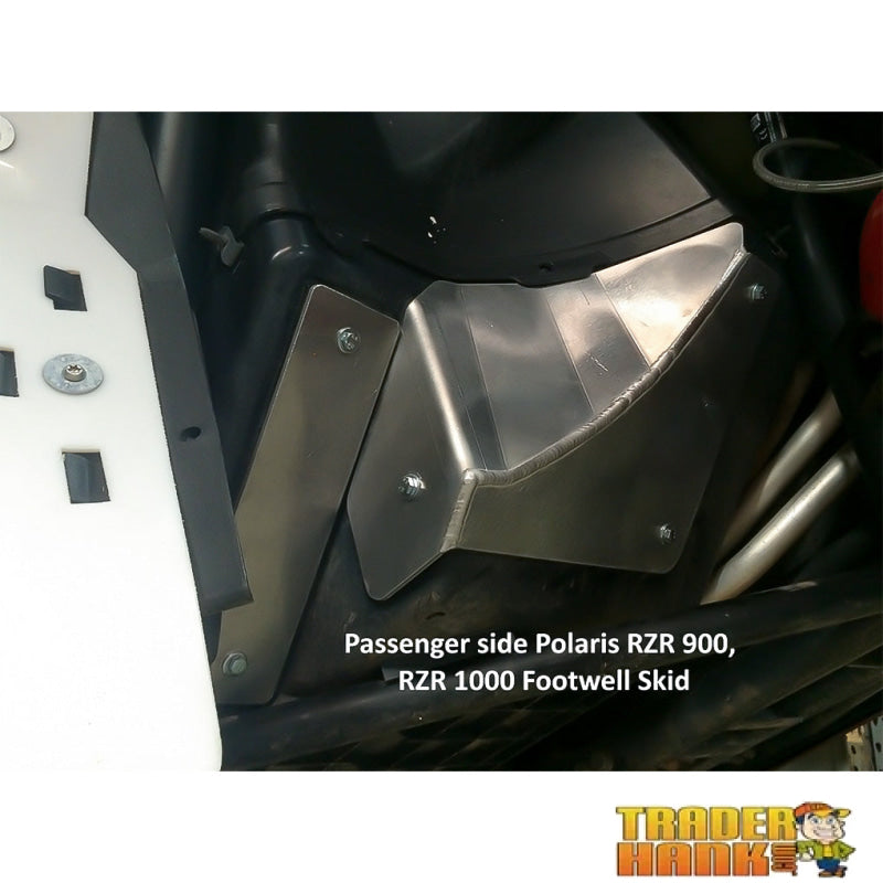 Polaris RZR XP Turbo Dynamix Ricochet 2-Piece Footwell Skid Plate Set | Free shipping