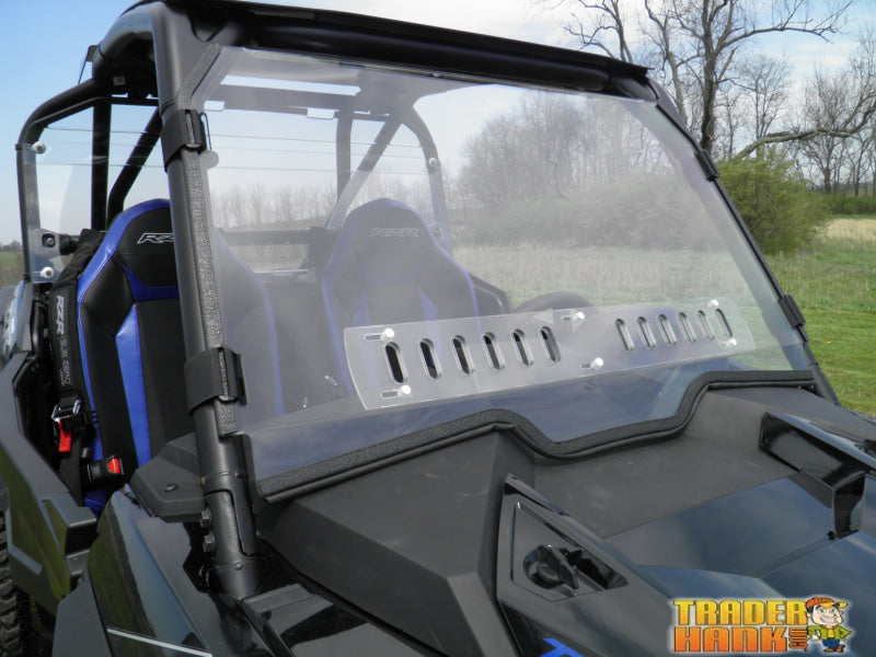 Polaris RZR XP Turbo S - 1 Pc Scratch-Resistant Windshield with Clamp and Vent Options | UTV Accessories - Free shipping