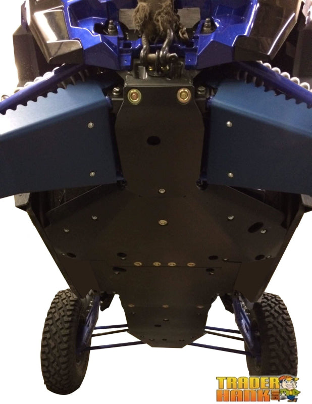 Polaris RZR XP Turbo S 4-Piece Aluminum or UHMW Frame Skid Plate Plate Set | Free shipping