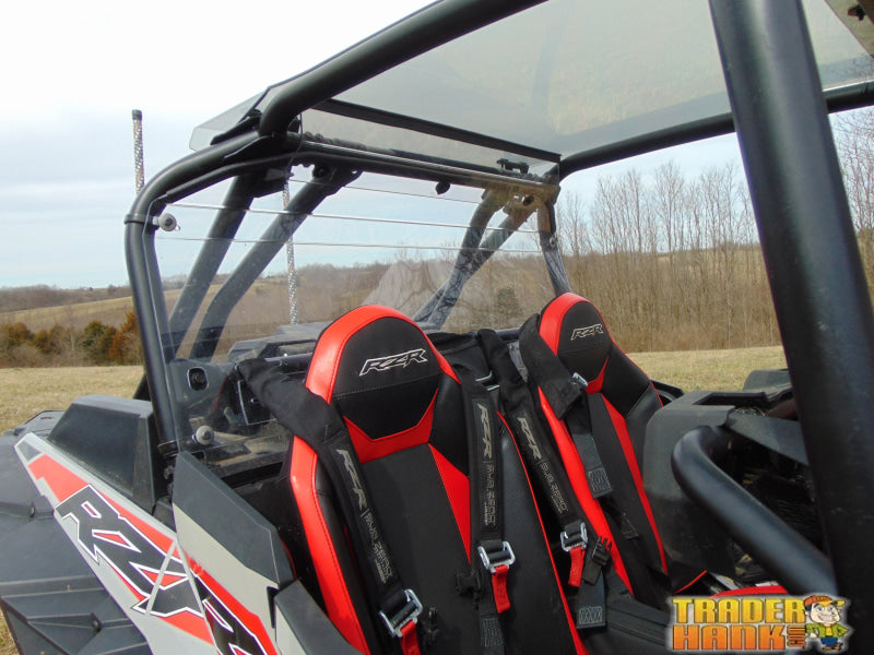 Polaris RZR XP Turbo S - Lexan Back Panel with Upper Extension | UTV Accessories - Free shipping