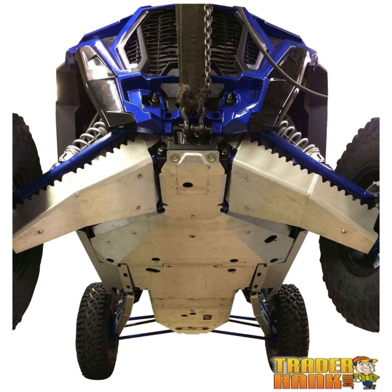 Polaris RZR XP Turbo S Ricochet 10-Piece Complete Aluminum or UHMW Skid Plate Set | Free shipping