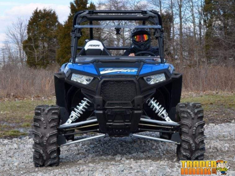 Polaris RZR XP Turbo Scratch Resistant Flip Windshield | SUPER ATV WINDSHIELDS - Free Shipping