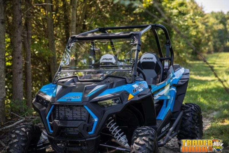 Polaris RZR XP Turbo Scratch Resistant Flip Windshield | SUPER ATV WINDSHIELDS - Free Shipping