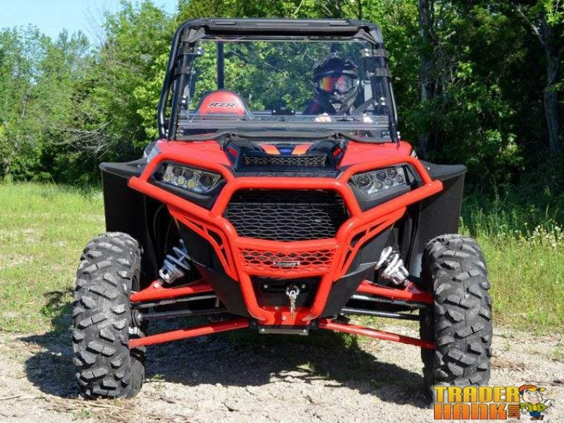 Polaris RZR XP Turbo Scratch Resistant Flip Windshield | SUPER ATV WINDSHIELDS - Free Shipping