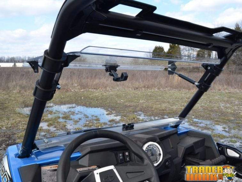 Polaris RZR XP Turbo Scratch Resistant Flip Windshield | SUPER ATV WINDSHIELDS - Free Shipping