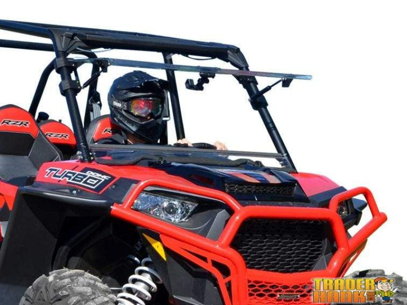 Polaris RZR XP Turbo Scratch Resistant Flip Windshield | SUPER ATV WINDSHIELDS - Free Shipping