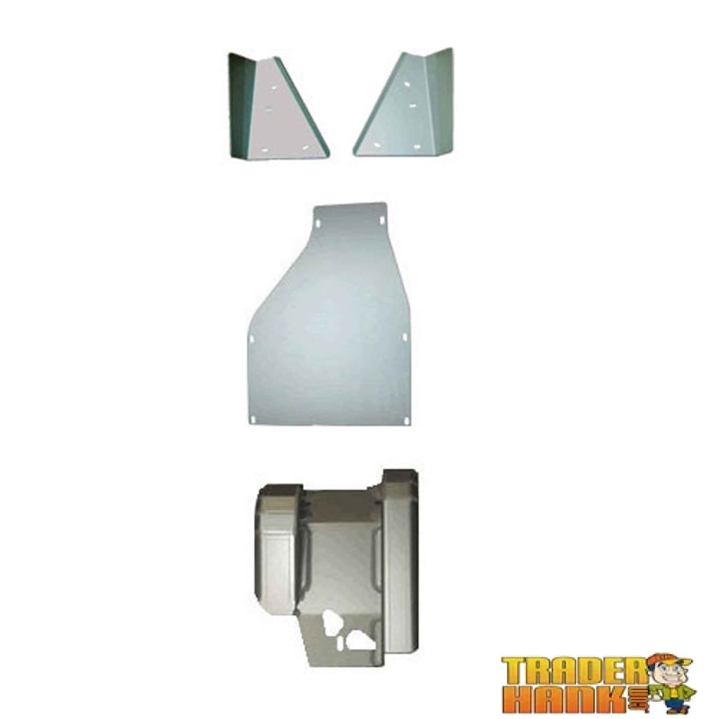 Polaris Scrambler 500 Ricochet 4-Piece Complete Aluminum Skid Plate Set | Free shipping
