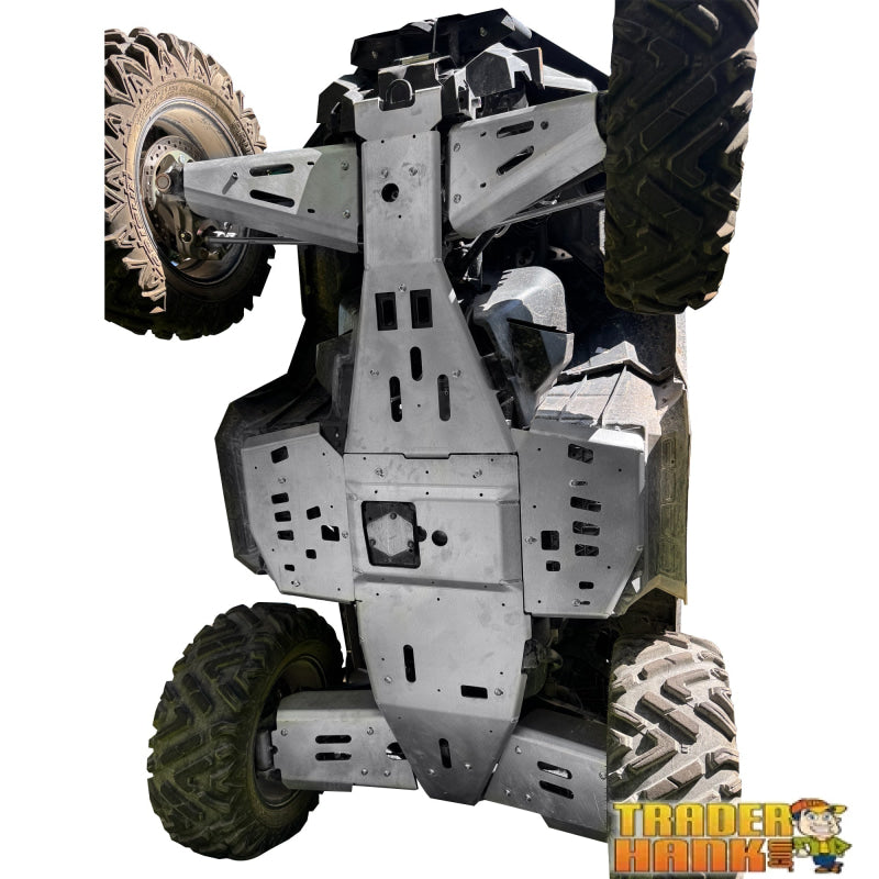 Polaris Sportsman 1000 Base and Trail Model Ricochet 8-Piece Complete Aluminum or with UHMW Layer Skid Plate Set | Free shipping